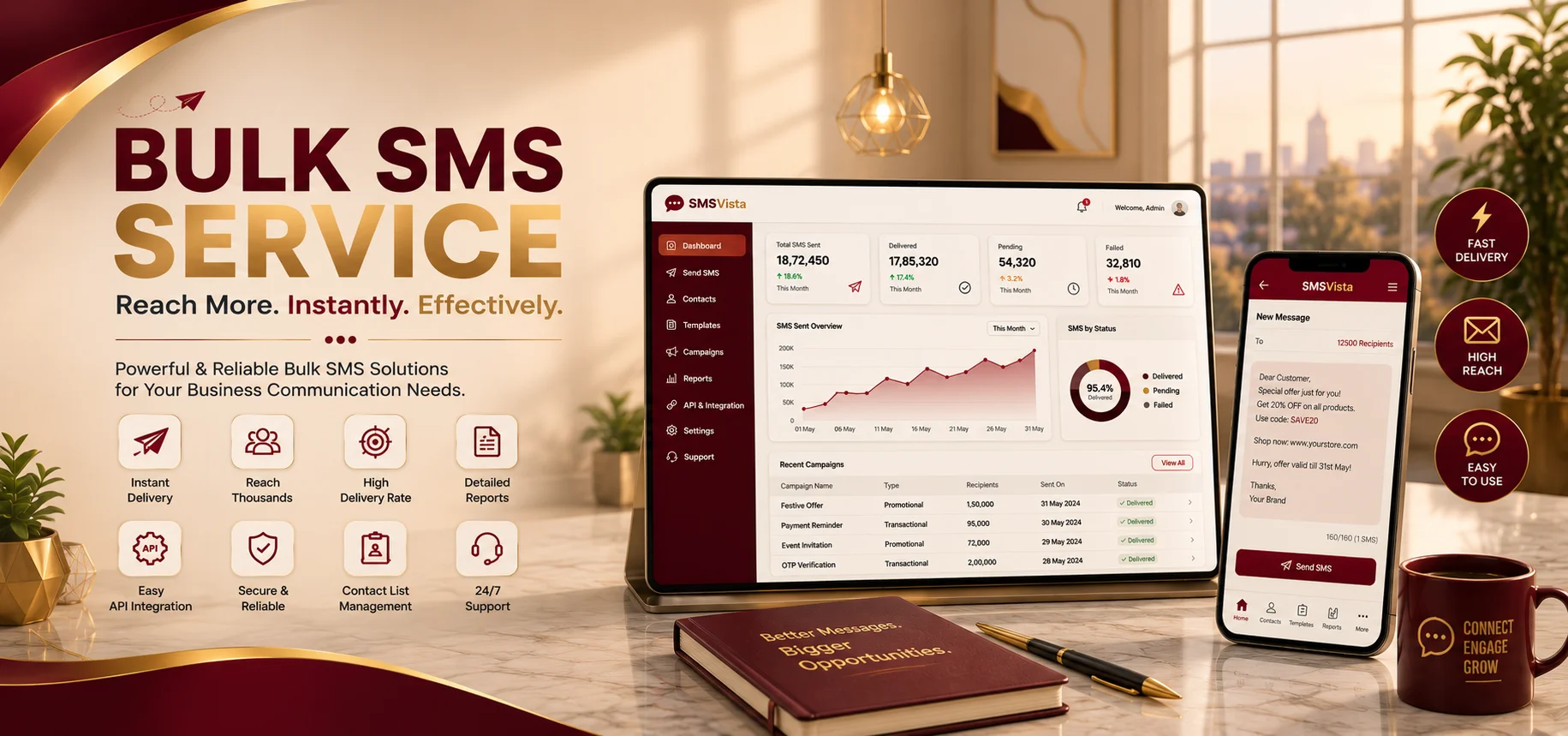 Bulk SMS Service Provider Kerala for Business Communication