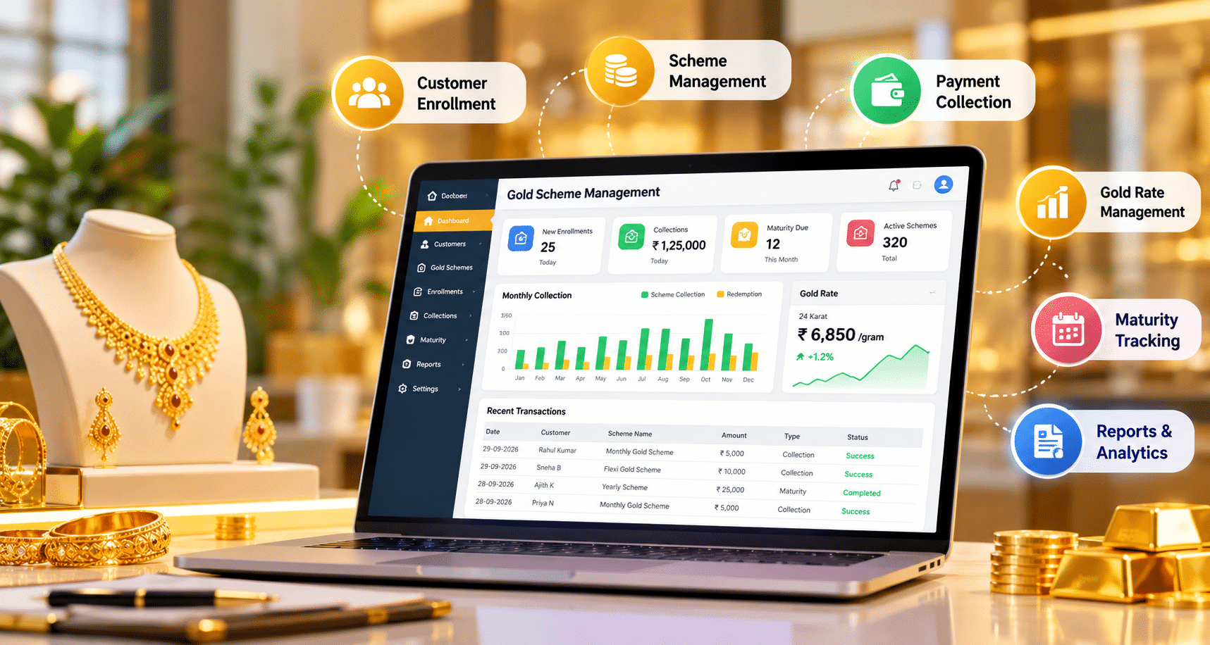 Jewellery Scheme Software Muscat