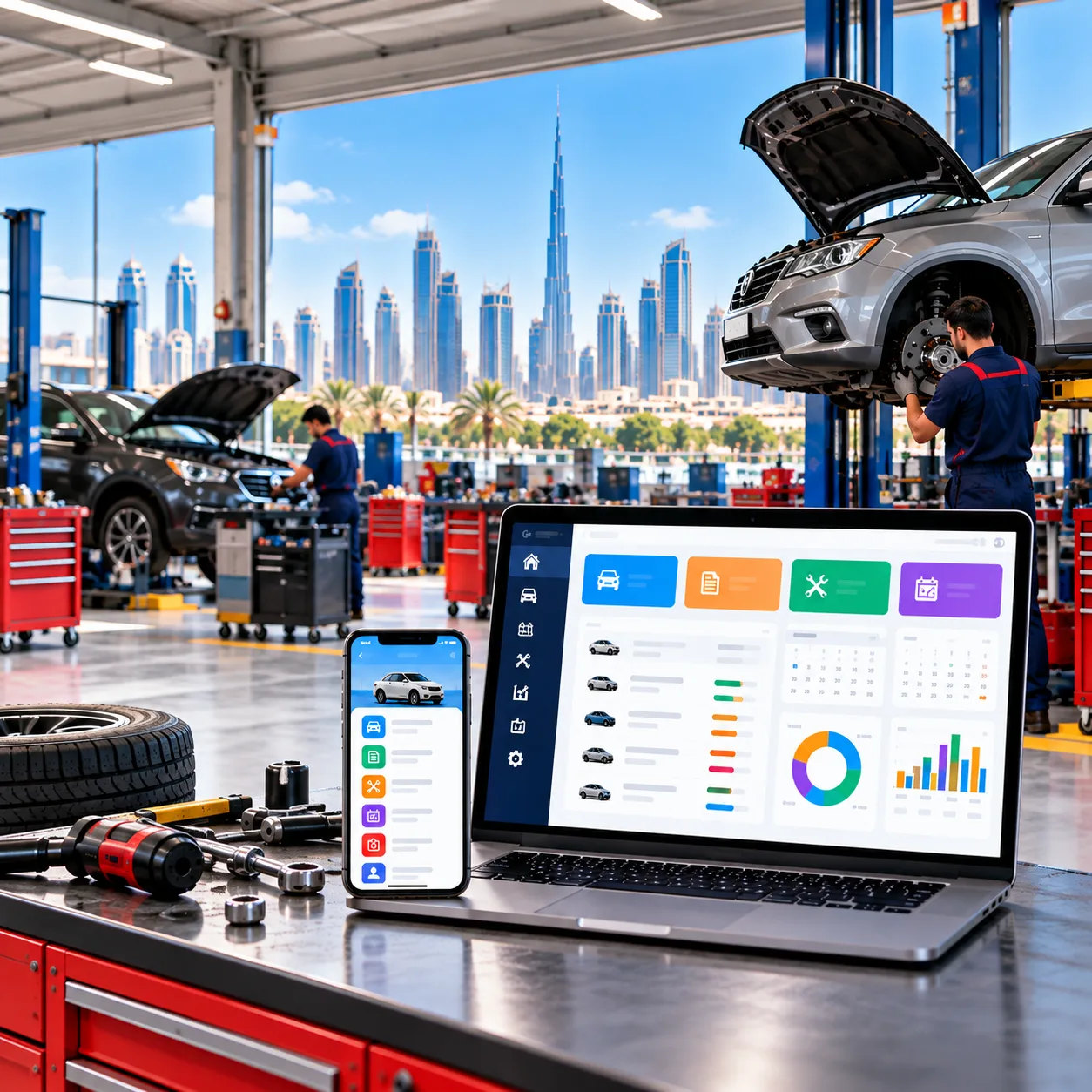 Garage Management Software in Dubai for automotive workshops